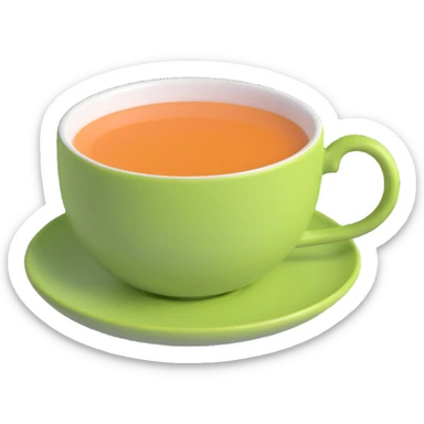 tea cup sticker