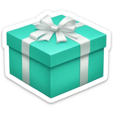 Tiffany gift box  sticker