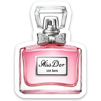 Miss Dior perfume bottle sticker