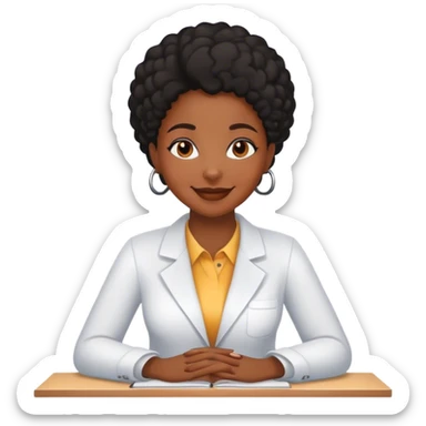 Black girl psychologist  sticker
