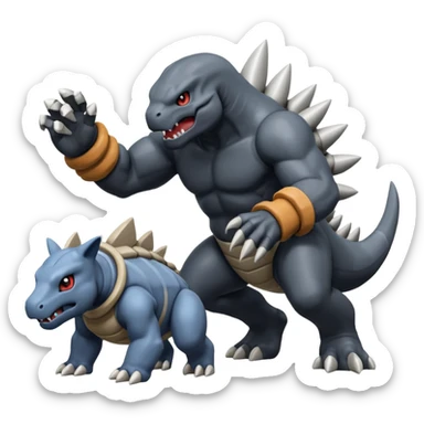 Coalossal-Rhypherior-Onix-Pokémon, full body sticker