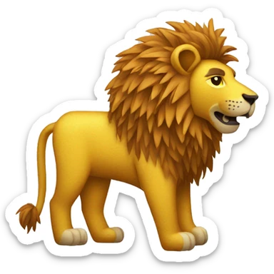 Piñata lion sticker