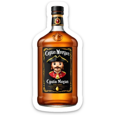 Bouteille de Captain Morgan, 1 l sticker