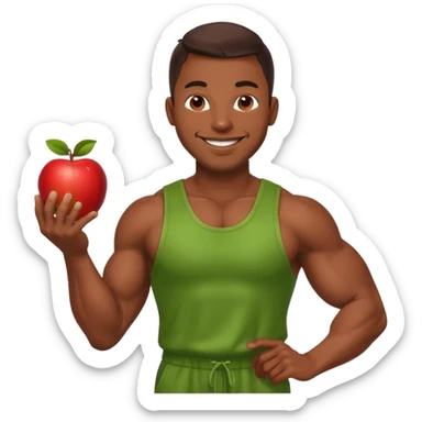 mister energy is a chain store selling healthy food.
create a mascot for this. sticker