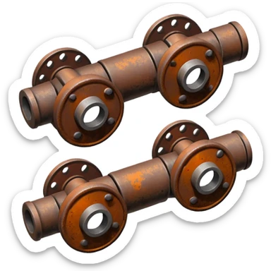 Train Coupling in single pic  sticker