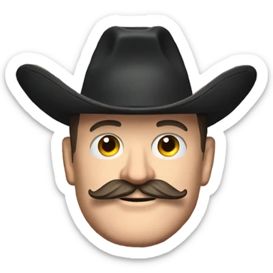  Elon musk with big mustache and black sombrero mexican hat and Tesla logo red shirt Tesla symbol coin sticker
