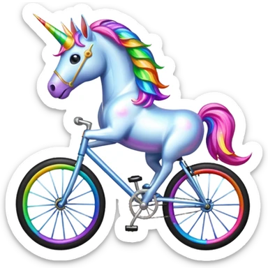 unicorn bike sticker