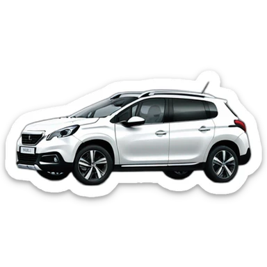 Peugeot 2008 White sport sticker