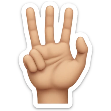 Rock n roll sign sticker