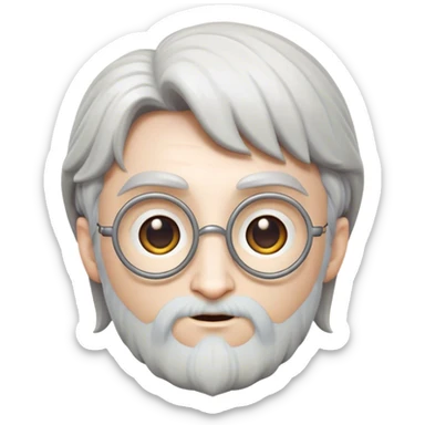 Cinematic Realistic Harry Potter Pop Culture Emoji, featuring a mystical, enchanted portrayal inspired by the iconic wizard rendered with lifelike magical details and dynamic lighting. sticker