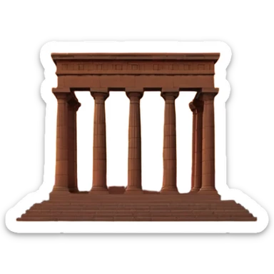 Atardecer en el templo de debod sticker