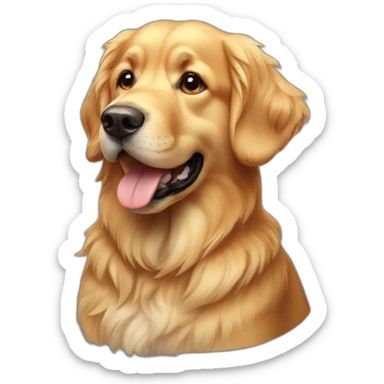 Dog goldenretriver sticker