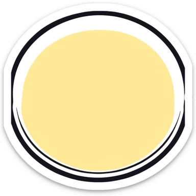 creamy garlic aioli sauce in a small dish sticker