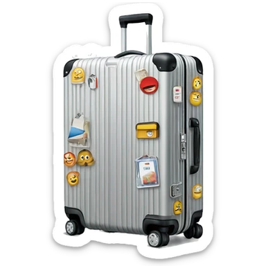 Rimowa suitcase with stickers sticker