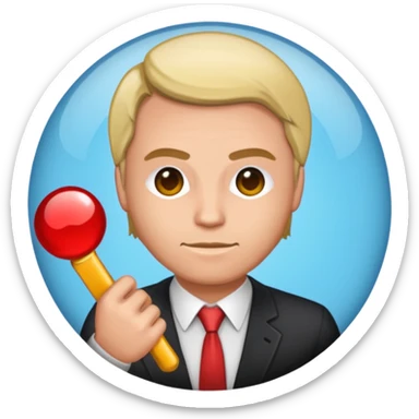 emoji Frontière avec une bulle marqué Ban en rapport avec un serveur gta rp sticker