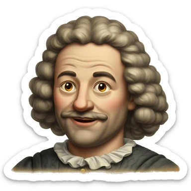 dutch man 17th century ok sign sticker