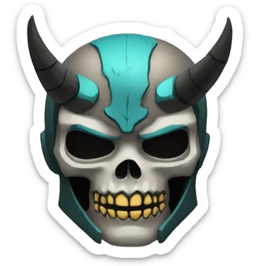 Diablo y muerte  sticker