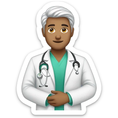 bangladeshi white doctor guy sticker