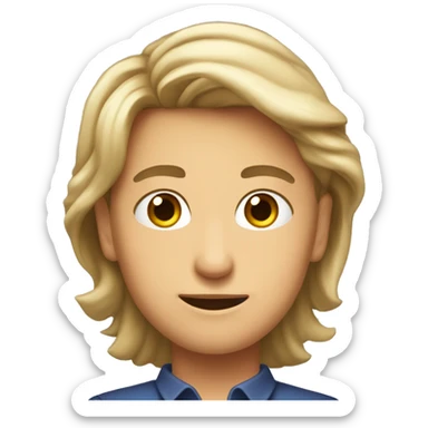 Kıvırcık saçlı sarışınımızı kumralım sticker