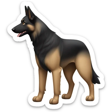 Belgian shepherd dog sticker