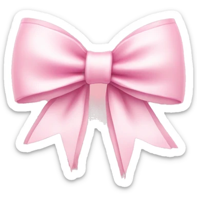 super cute light pink bow sticker