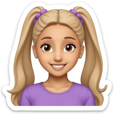 Ariana grande animated version sticker