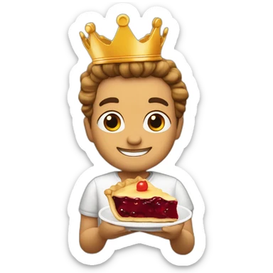 pie con corona de rey sticker