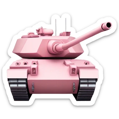 Light pink tank sticker