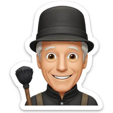 Dick Van Dyke chimney sweep  for discord  sticker