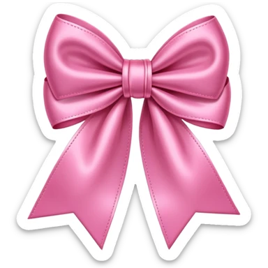 Bow pink sticker