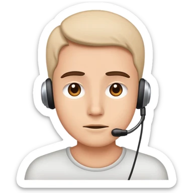 quiero una persona escuchando sticker