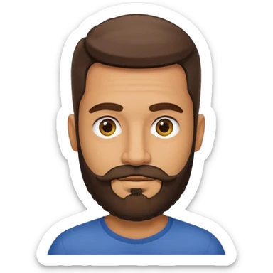 Male, mid fourties’, Brazilian, 183cm, beard sticker