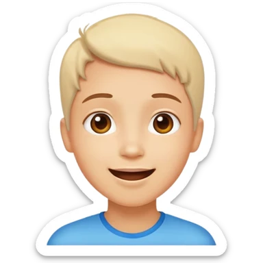 person looking upward, beaming with joy and positivity, imagining a wonderful future sticker