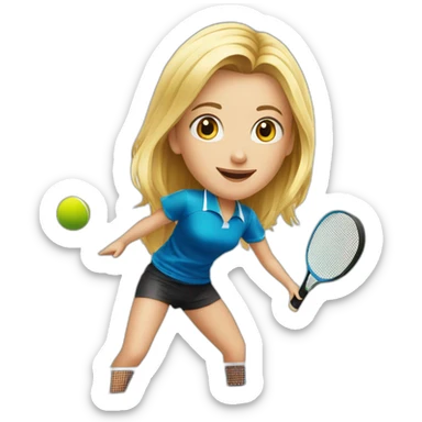 table-tennis-player-blondy-girl-with-rocket sticker