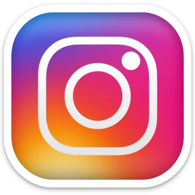 A  real instagram logoo sticker