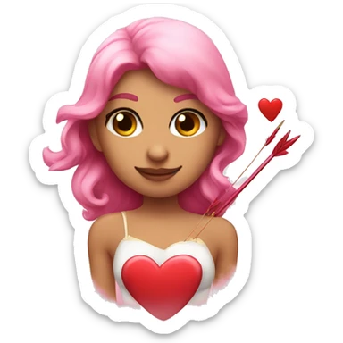 love arrow cupid girl sticker
