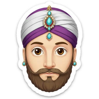 A turkish Sultan HE IS EXTREMELY INSANE AND CRAZY sticker