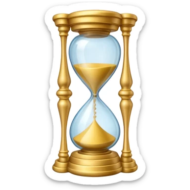 fancy ornate disney hourglass sticker