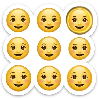 Genarate me a emoji of Drak mode moon and bright mode sun Like we got In our mobile phones sticker