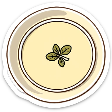 creamy alioli sauce in a small dish with garlic cloves nearby sticker