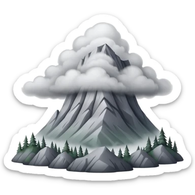 Like a  really foggy oregon mountain  sticker