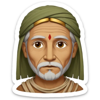 Calanus the Indian Sage in 327 BCE before a funeral pyre sticker