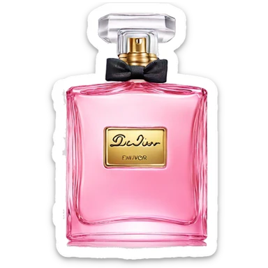 Dior perfume pink sticker