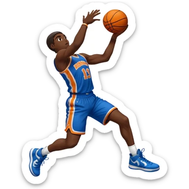 Basketball dunk  sticker