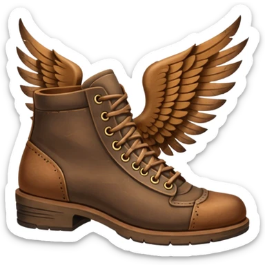 winged shoes sticker