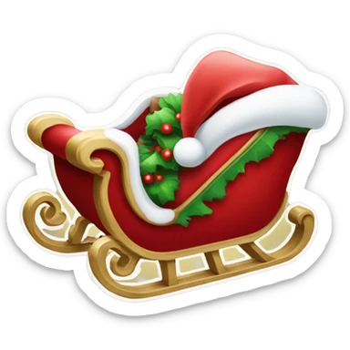 Santa’s sleigh  sticker