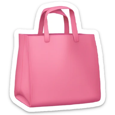 Pink tote sticker