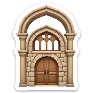 3D Apple-style emoji of a full traditional Turkish han building, showing the entire stone structure with arches, wooden doors, and windows. Rounded, glossy, smooth, soft shadows, white background.








 sticker