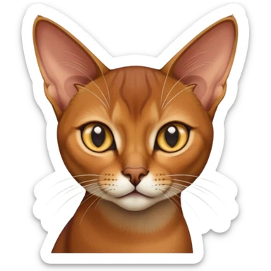 Abyssinian cat sticker