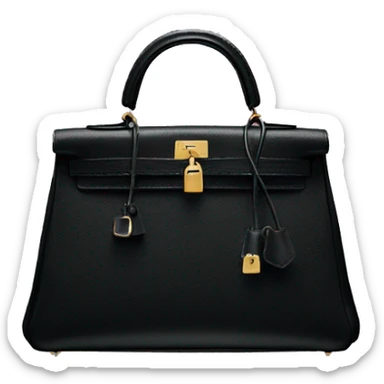 Black Hermes Kelly bag  sticker